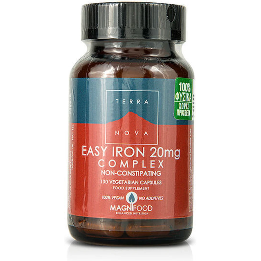 TerraNova Easy Iron Complex 20mg 100 Capsules Herbal