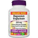Webber Naturals Magnesium Glycinat 200mg 120 Kapseln pflanzlich