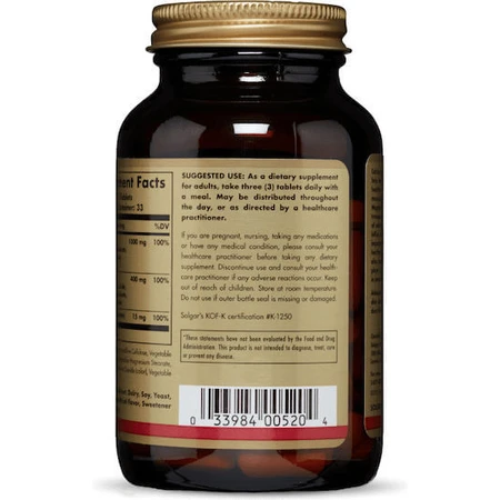 Solgar Calcium Magnesium Plus Zinc 100 Tablets