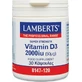 Lamberts Vitamin D3 Vitamin for Immune Support & Egg Health 2000iu 30 caps