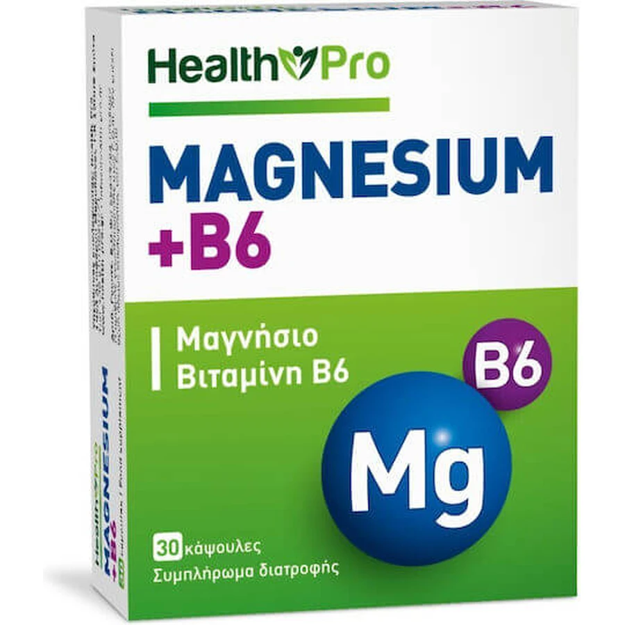 Health Pro Magnesium + B6 30 Mineralstoffkapseln