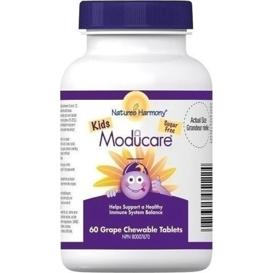 Olympian Labs Moducare Kid's Immunsystem stärkt Ergänzung 60 Kautabletten Grapefruit