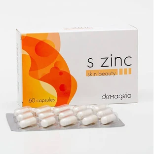 Dermageria S Zinc Immune Boosting Supplement 60 caps