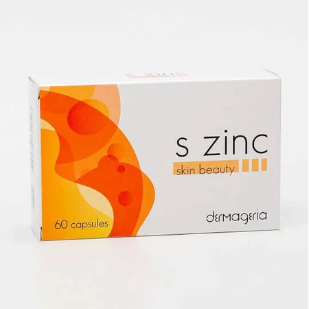Dermageria S Zinc Immune Boosting Supplement 60 caps