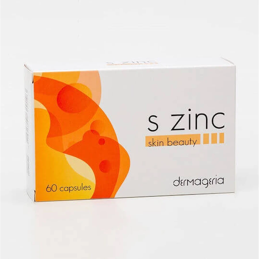 Dermageria S Zinc Immune Boosting Supplement 60 caps