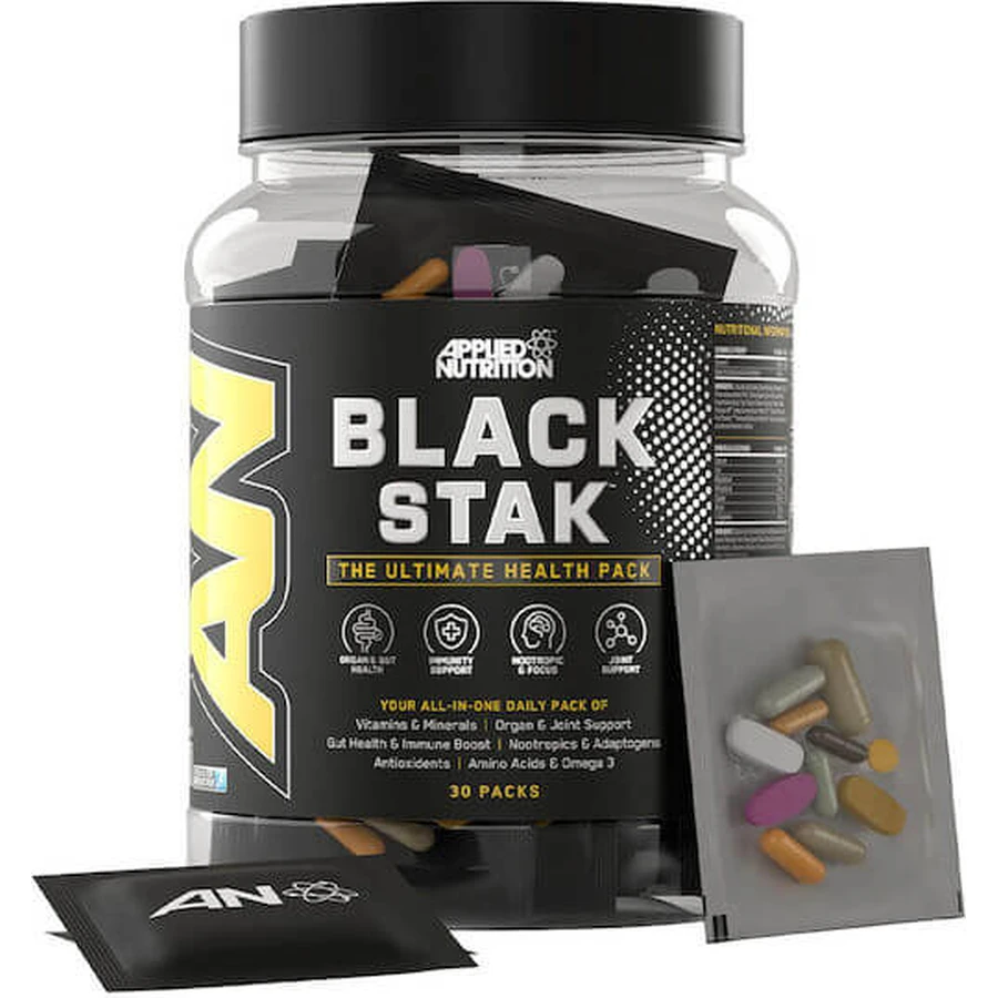 Applied Nutrition Black Stak Het Ultieme Gezondheidspakket Immuunversterkend Supplement 30 sachets