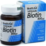 Health Aid Biotin Vitamin for Hair, Skin & Nails 800mcg 30 x 1 tablets