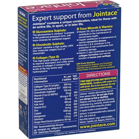 Vitabiotics Jointace Collageen voor gewrichts- en botgezondheid 30 tabs