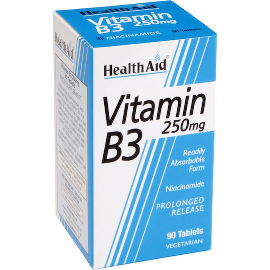 Gesundheit Hilfe Vitamin B3 Vitamin für die Gesundheit des Nervensystems 250mg 90 Tabletten
