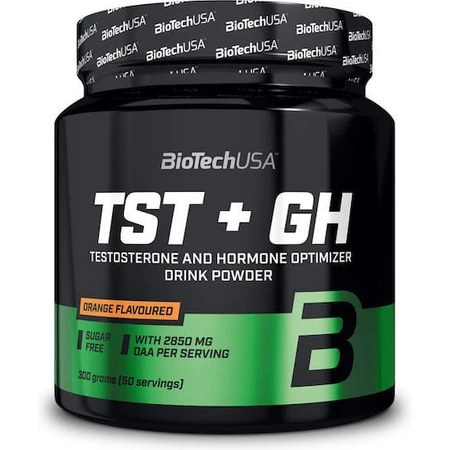 Biotech USA TST + GH Trainings- & Testosteronverhogend Supplement 300gr Sinaasappel