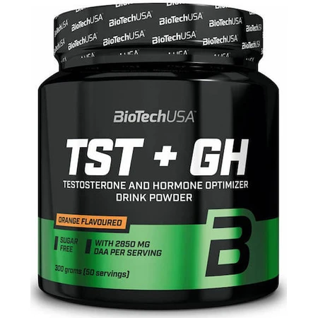 Biotech USA TST + GH Trainings- & Testosteronverhogend Supplement 300gr Sinaasappel