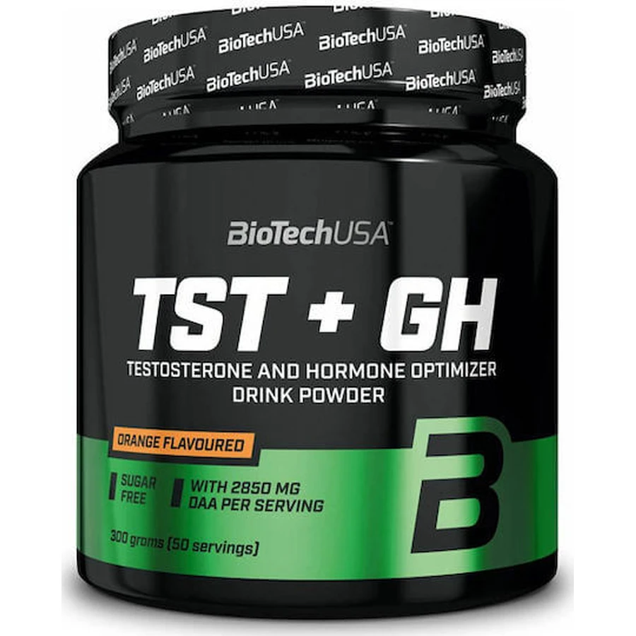 Biotech USA TST + GH Trainings- & Testosteronverhogend Supplement 300gr Sinaasappel