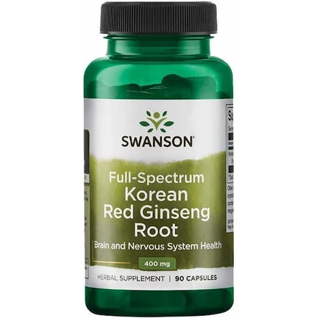 Swanson Koreaanse Rode Ginsengwortel 400mg 90 caps