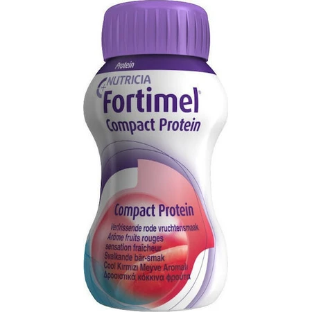 Nutricia Fortimel Fortimel Proteína Compacta Suplemento Dietético Especial 4 x 31ml Frutos Rojos