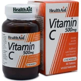 Health Aid Vitamine C voor ondersteuning van het immuunsysteem, de huid en antioxidanten 500mg Sinaasappel 60 x { chew_tabs | divided_by:temaxia }} kauwtabletten