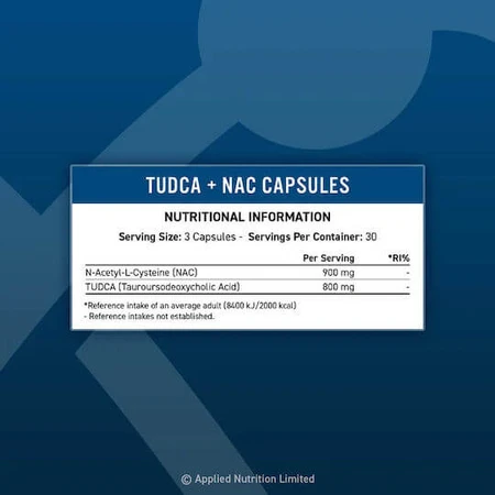 Applied Nutrition Tudca & Nac 800mg Nahrungsergänzungsmittel Special Special 90 caps