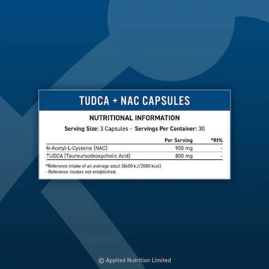 Applied Nutrition Tudca & Nac 800mg Nahrungsergänzungsmittel Special Special 90 caps