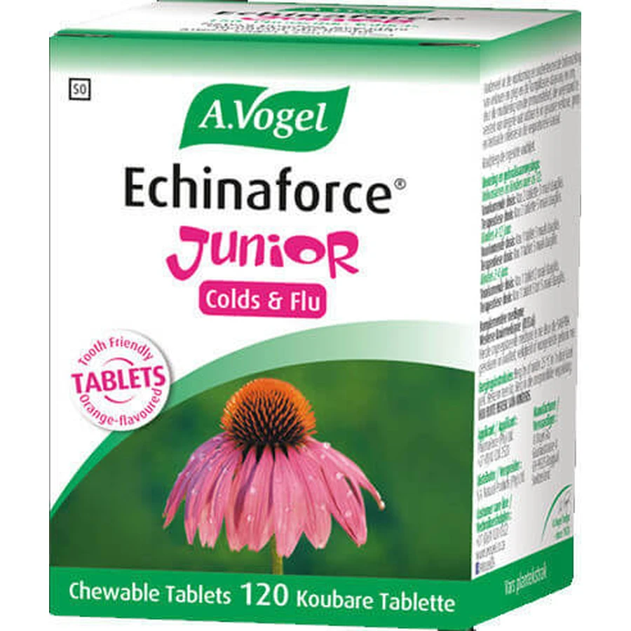 A.Vogel Echinaforce Junior Erkältungen & Grippe Zahnfreundlich 120 Kautabletten