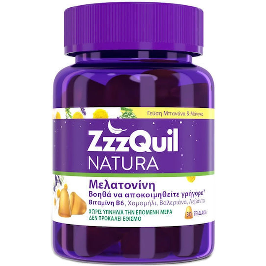 ZzzQuil Natura Slaapsupplement 30 Mango Banaan Geleisnoepjes