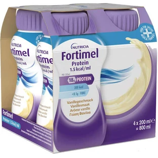 Nutricia Fortimel Eiwit 1.5kcal Supplement voor Gewichtsverlies 4 x 50ml Vanille
