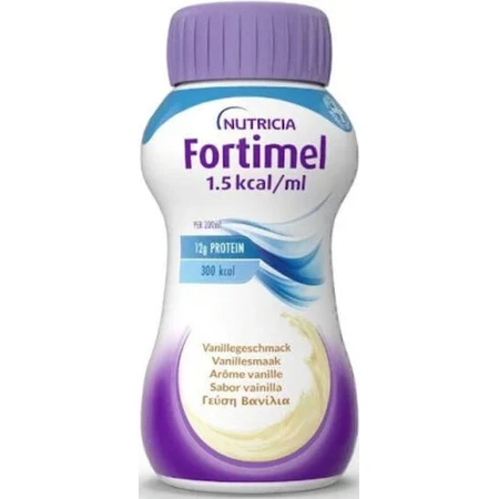 Nutricia Fortimel Eiwit 1.5kcal Supplement voor Gewichtsverlies 4 x 50ml Vanille
