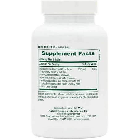 Nature's Plus Bone Support Dyno-Mins Magnesium 250mg 90 tablets