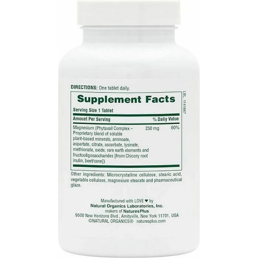 Nature's Plus Bone Support Dyno-Mins Magnesium 250mg 90 tablets