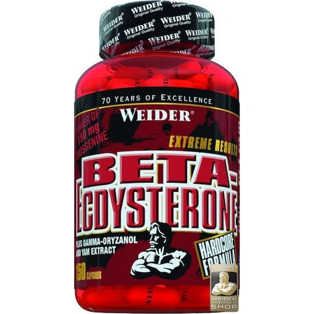 Weider Beta Ecdysterone Supplement for Workout & Testosterone Enhancement 150 caps