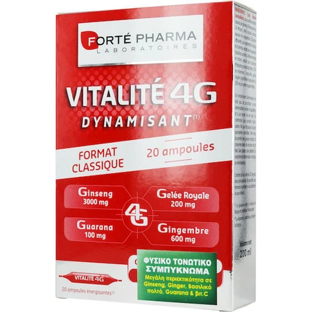 Forte Pharma Vitalite 4G Vitalite 4G Complemento Alimenticio Especial 20 x 0ml Multisabor