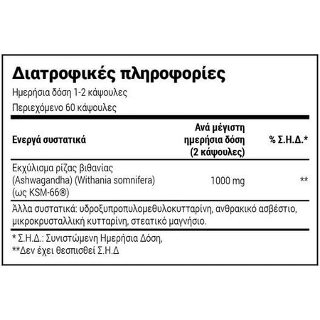 Natural Doctor Ashwagandha Ashwagandha Ksm-66 500mg 60 caps