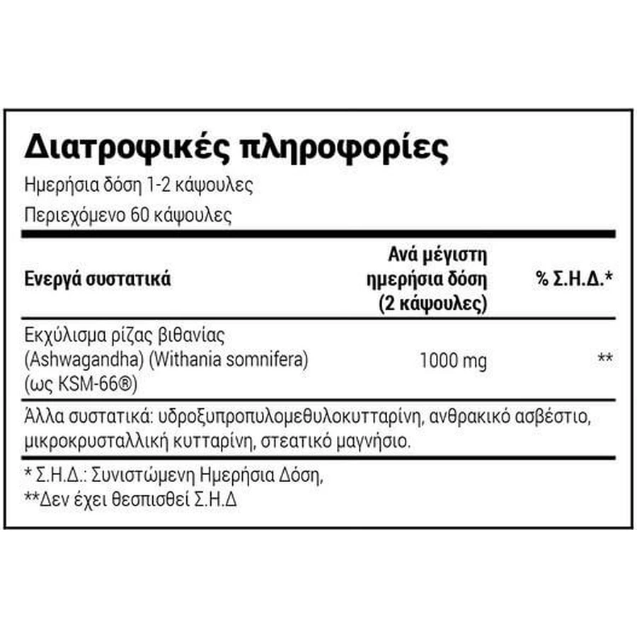Natural Doctor Ashwagandha Ashwagandha Ksm-66 500mg 60 caps