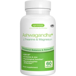 iGennus Ashwagandha+ L-theanine & Magnesium 600mg 60 caps