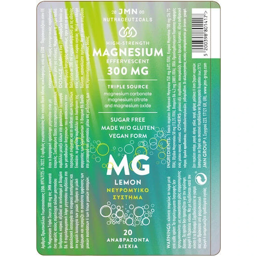 JMN Magnesiumcitraat 300mg 20 bruistabletten