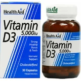 Health Aid Vitamin D3 Vitamin for Immune System Support & Egg Health 5000iu 30 x 1 vegetarian capsules