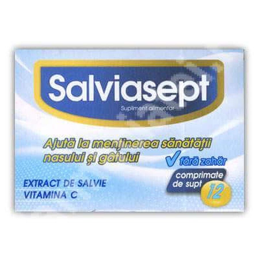 Buy Salviasept without sugar, 12 tablets, Zdrovit Salviasept without sugar, 12 tablets, Zdrovit