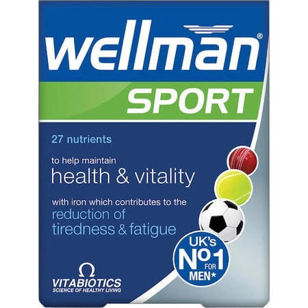 Vitabiotics Wellman Wellman Sport Gezondheid & Vitaliteit Speciaal Dieetsupplement 30 tabs