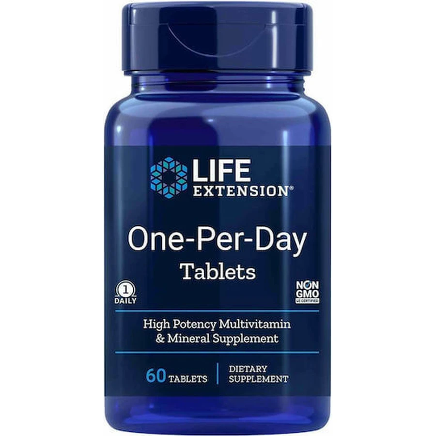 Life Extension One-Per-Day Energy Multivitamin 60 Tablets