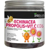 Ino Plus Echinacea, Propolis + Vit C Vitamin zur Stärkung des Immunsystems, der Haut und der antioxidativen Wirkung Erdbeere 60 Geleebonbons