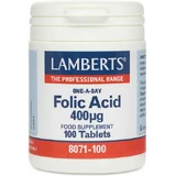 Lamberts Folsäure Vitamin für die Gesundheit des Nervensystems 400mcg 100 Tabletten
