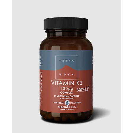 TerraNova Vitamin K2 Vitamin für die Gesundheit der Vögel 100mcg 50 Kapseln