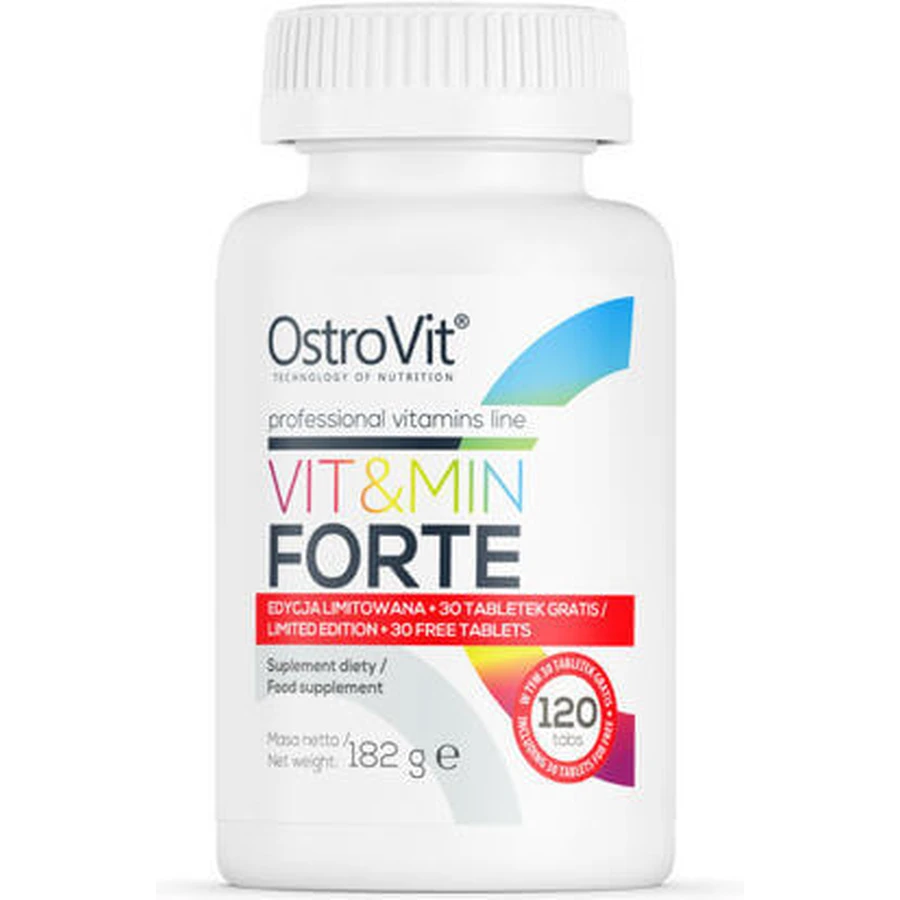 OstroVit Vit & Min Forte Complément Alimentaire Spécial 120 tabs