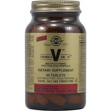 Solgar Formula VM-75 Multivitamine voor energie 60 tabletten