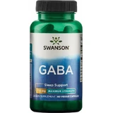 Swanson GABA 750mg Schlaf Ergänzung 60 pflanzliche Kapseln