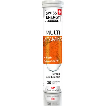Swiss Energy Multi Vitamins Biotine multivitamine voor energie 1000mg 20 tabs eff