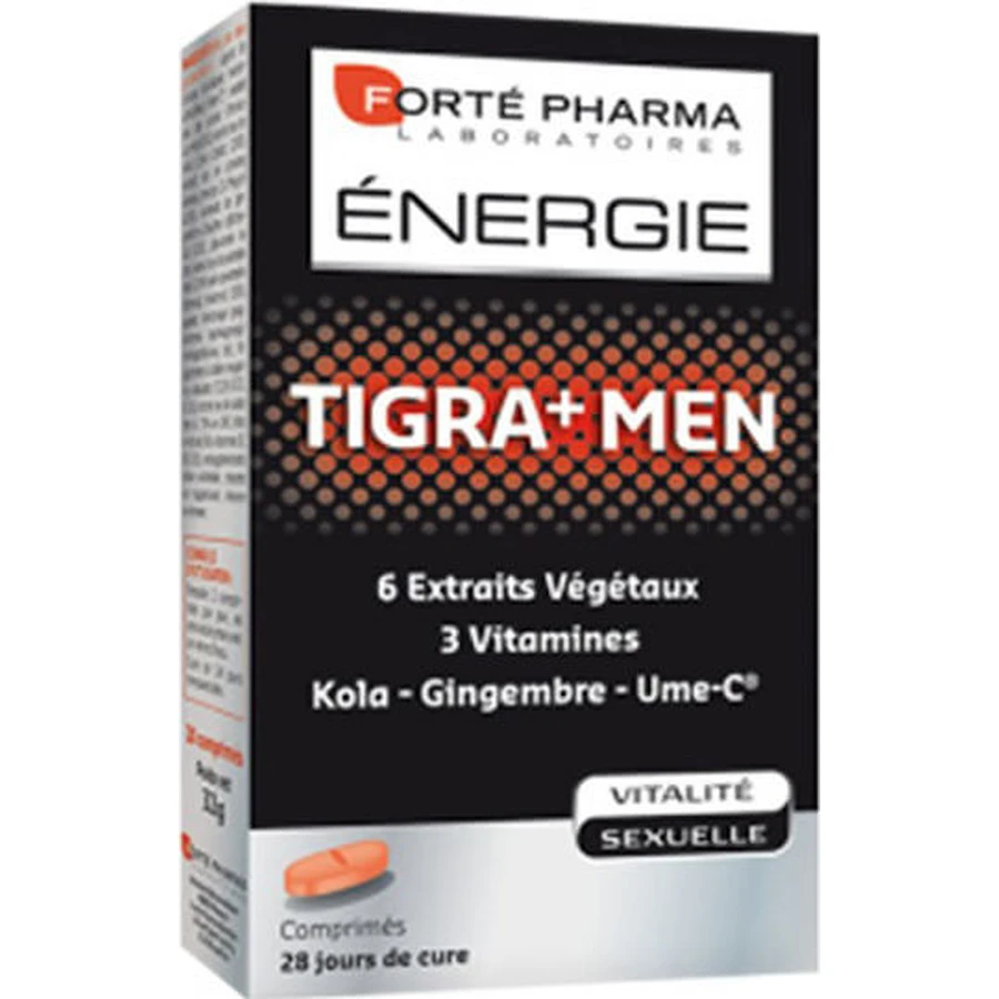 Forte Pharma Energie Tigra + Men Libido & Testosterone Boosting Supplement 28 tabs