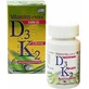 Medichrom Vitamins Extra D3 5000IU & K2 120mcg Vitamin for Immune System Strengthening & Egg Health 5000iu 60 caps