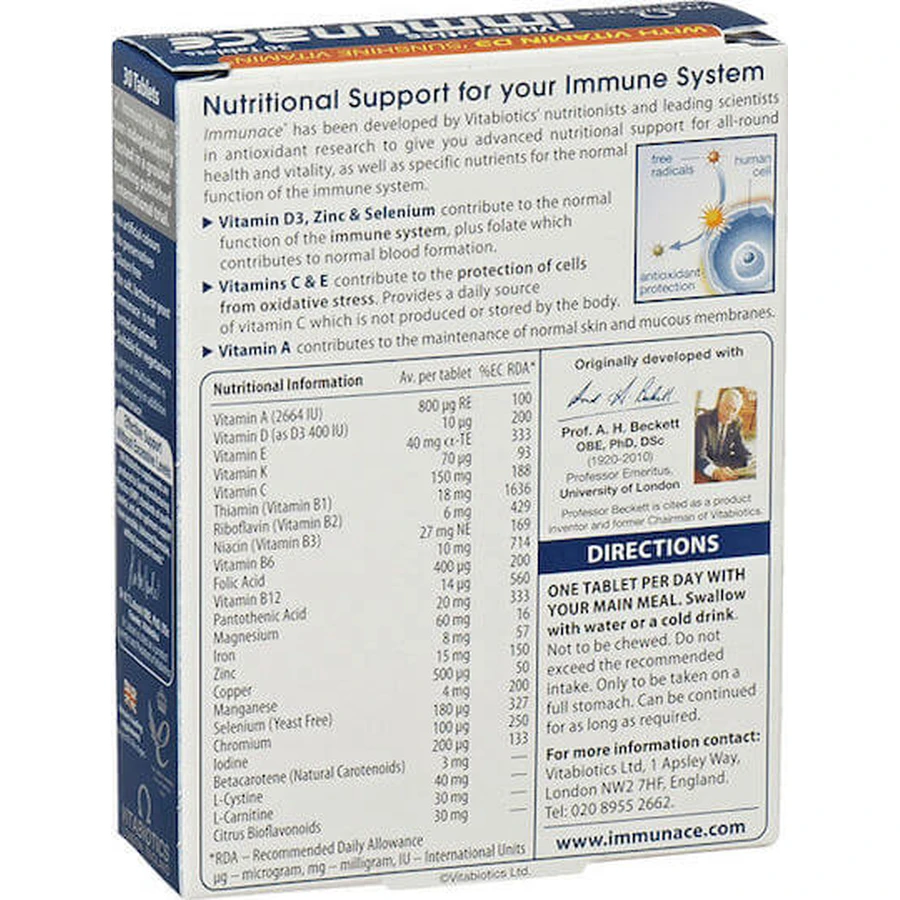 Vitabiotics Immunance Immune Boosting Supplement 30 tabs