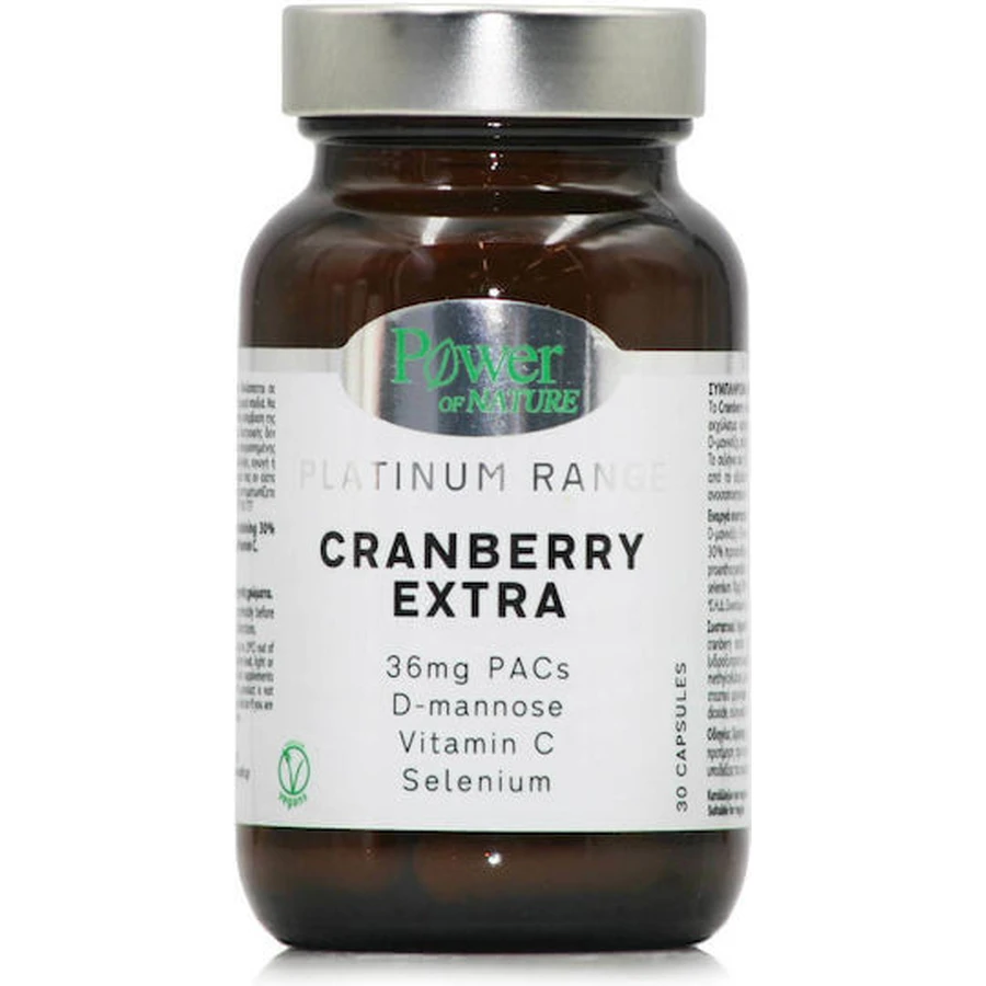 Power Of Nature Platinum Range Cranberry Extra 30 caps