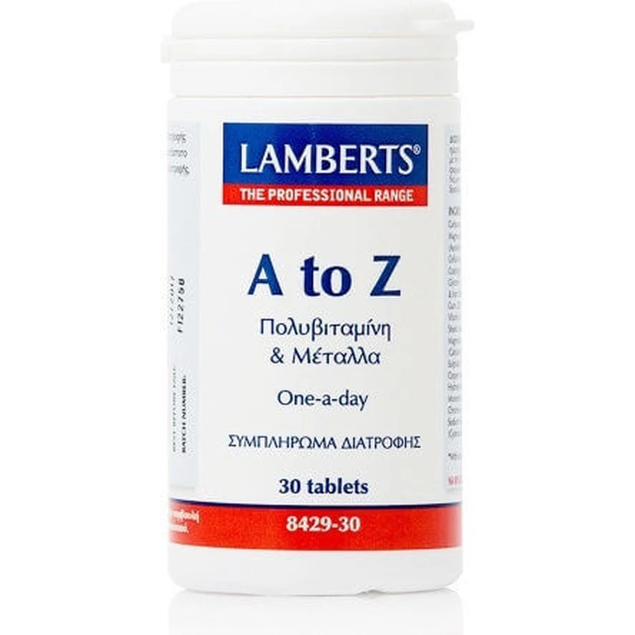 Lamberts A bis Z Multivitamine & Mineralien Multivitamin für Energie & Immunsystem Boost 30 Tabletten
