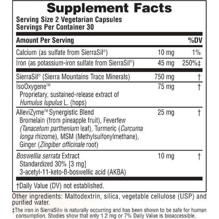Nature's Plus Ultra Inflam Actin 60 plantaardige capsule